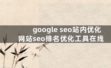 google seo站内优化 网站seo排名优化工具在线